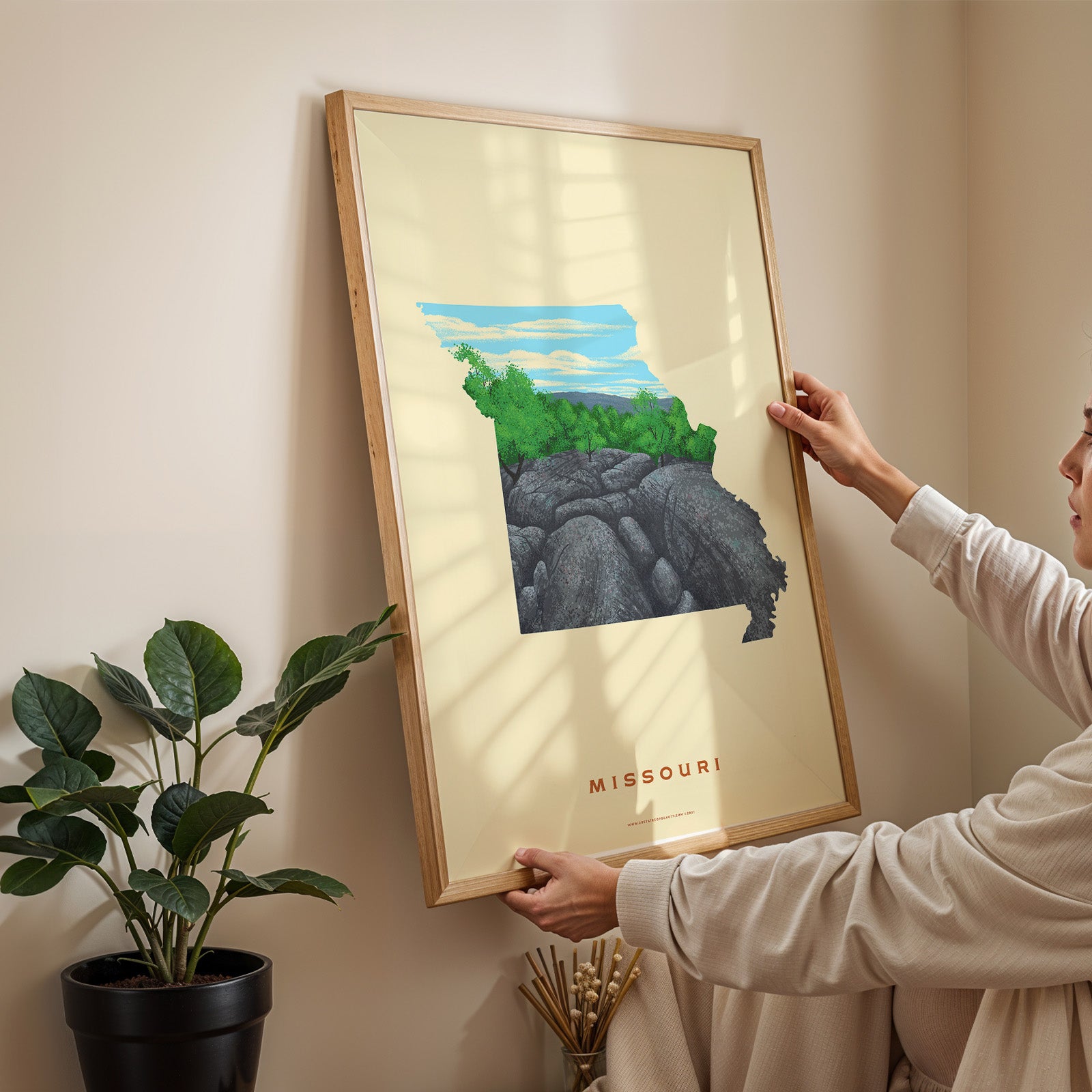 Missouri Elephant Rock Print