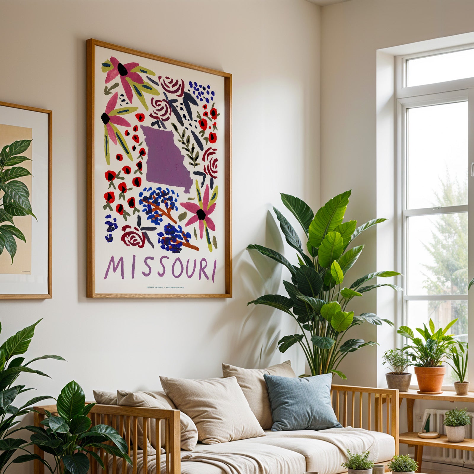 Missouri American Gouache Print