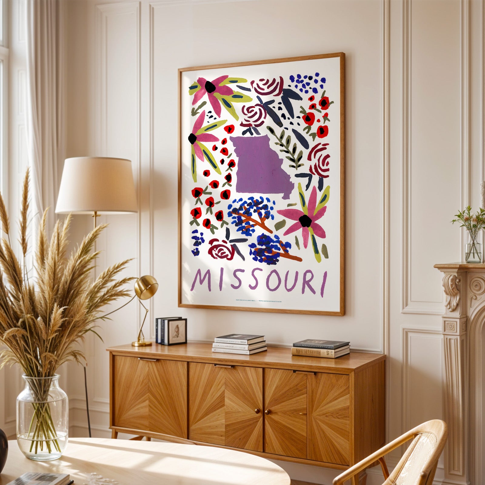 Missouri American Gouache Print