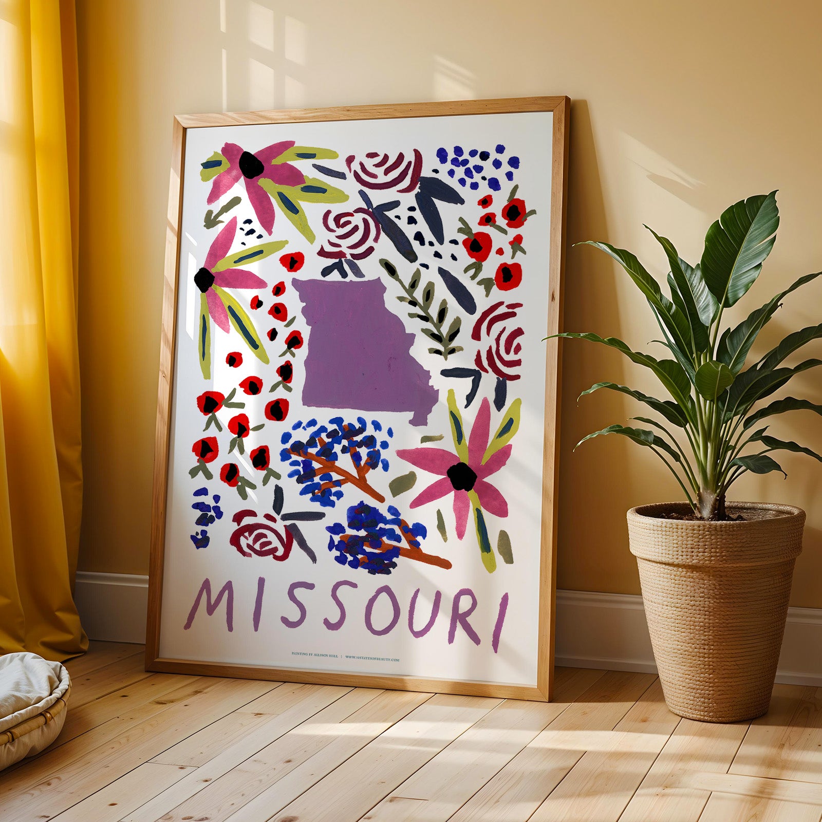 Missouri American Gouache Print
