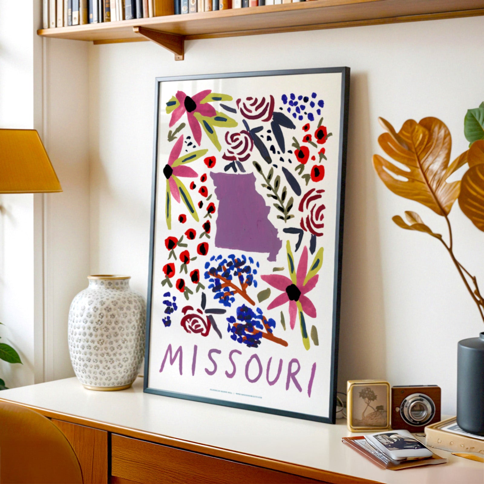 Missouri American Gouache Print