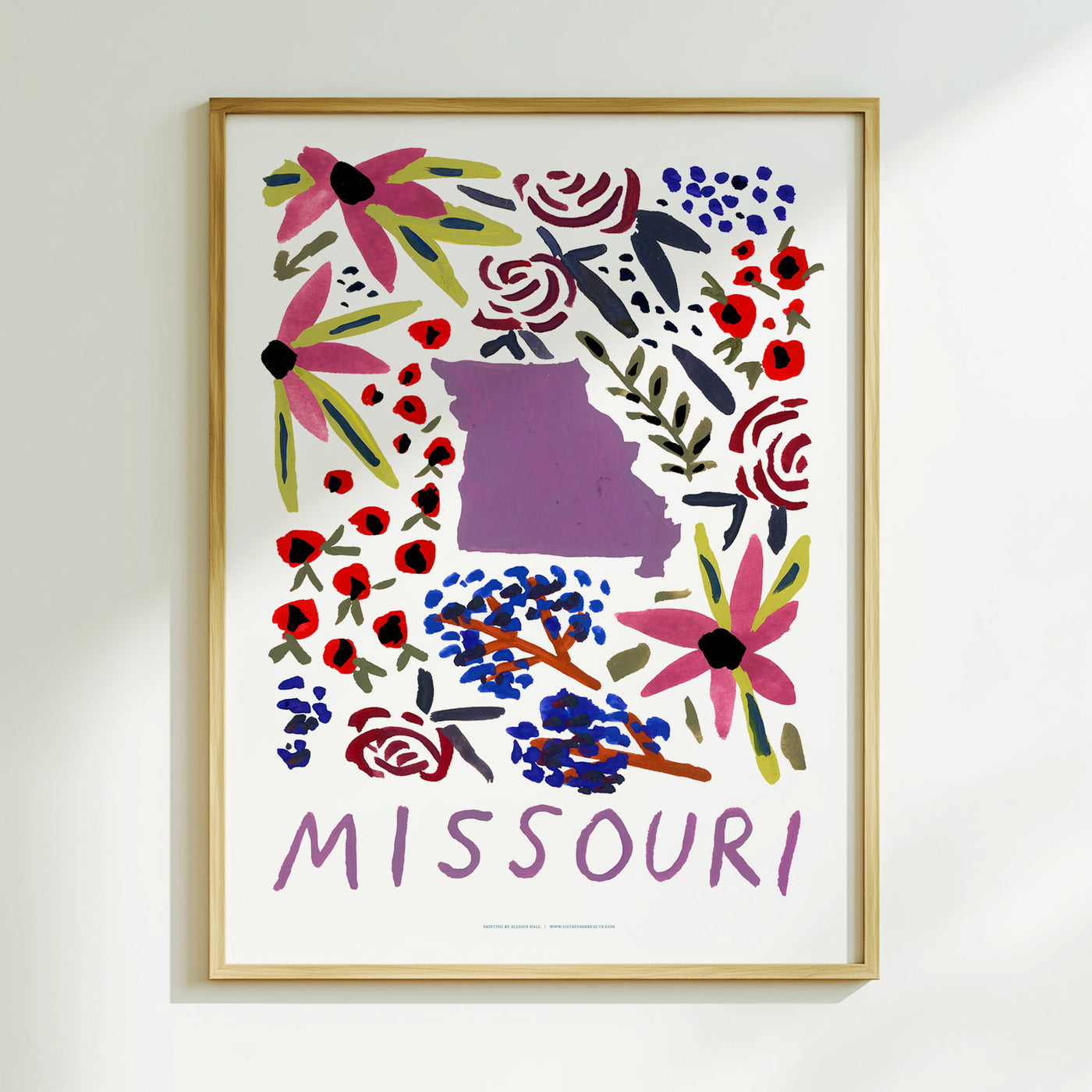 Missouri American Gouache Print
