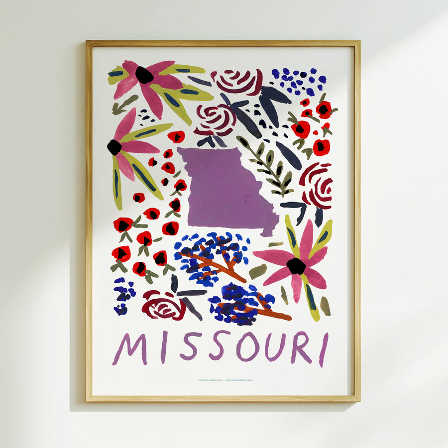 Missouri American Gouache Print