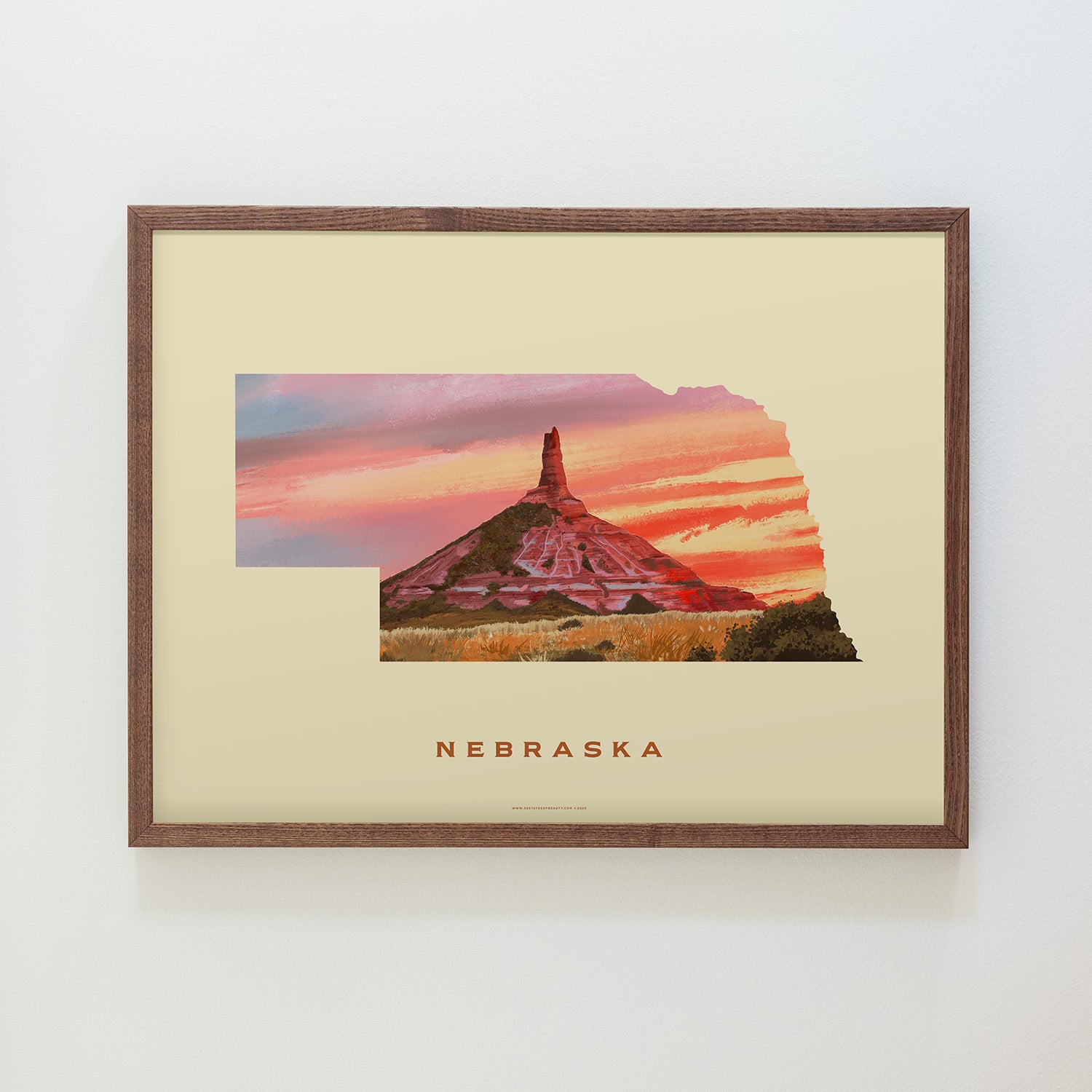 Nebraska Chimney Rock Print