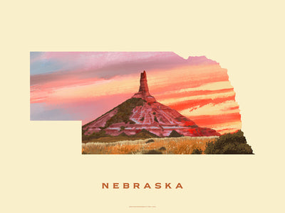 Nebraska Chimney Rock Print