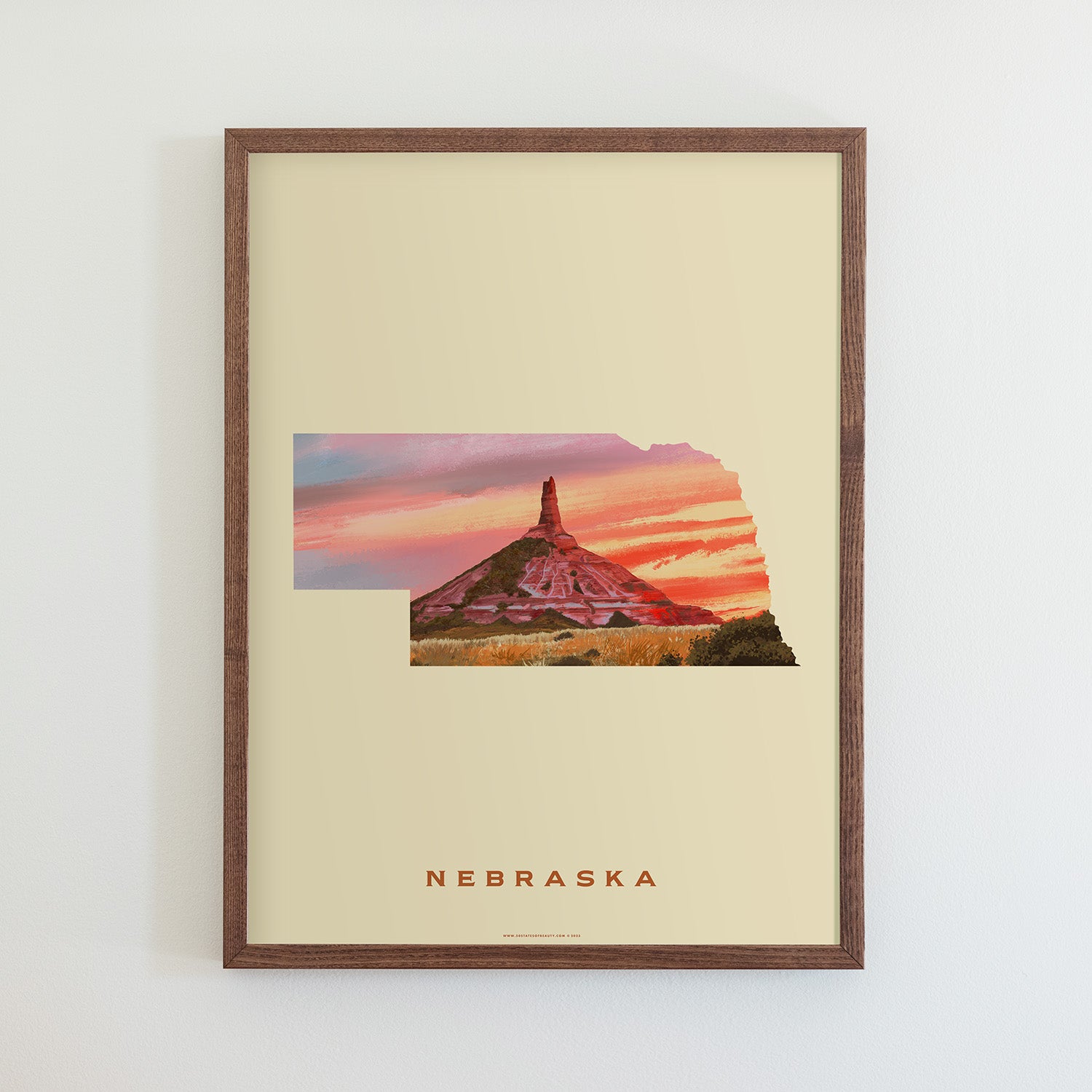 Nebraska Chimney Rock Print