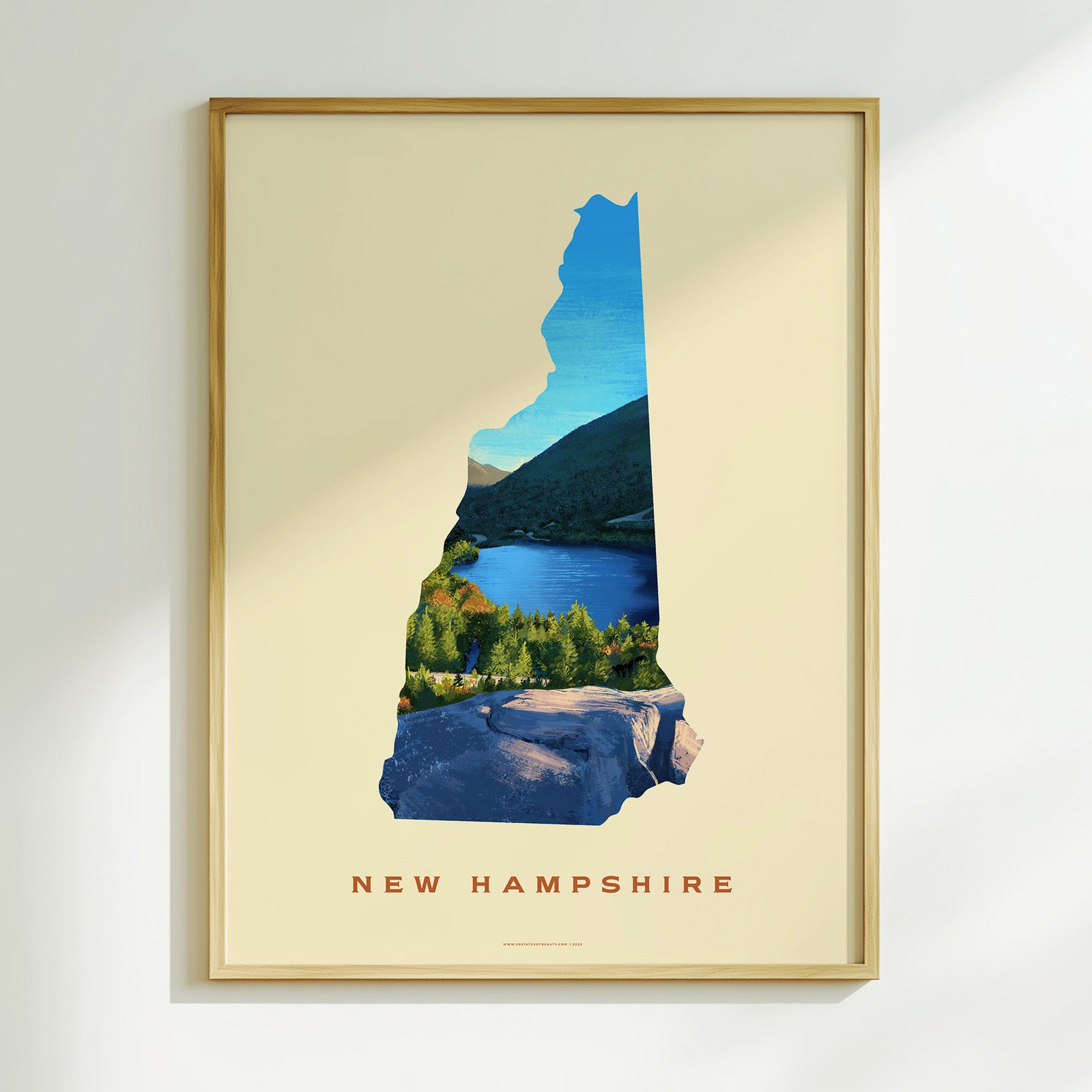 New Hampshire Franconia Notch Print