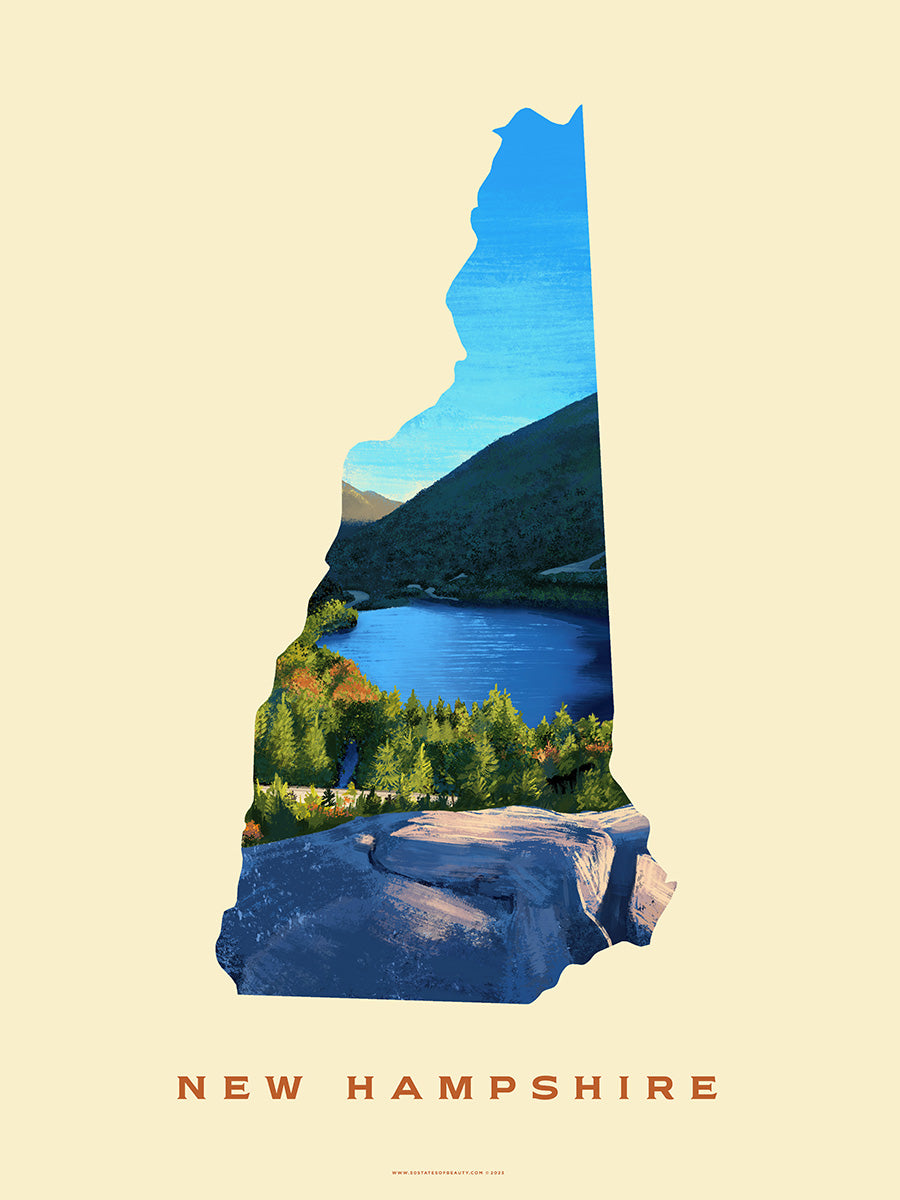 New Hampshire Franconia Notch Print