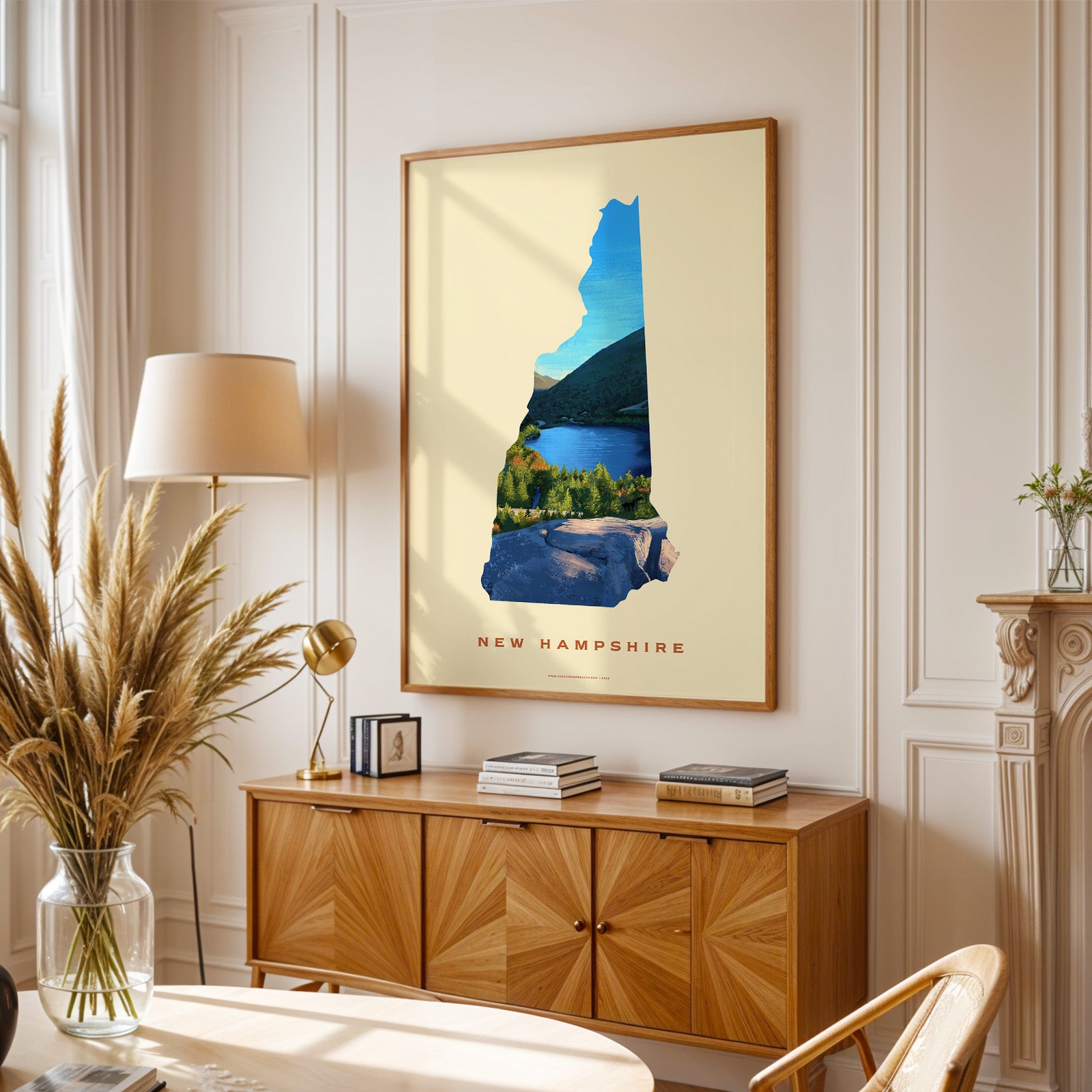 New Hampshire Franconia Notch Print