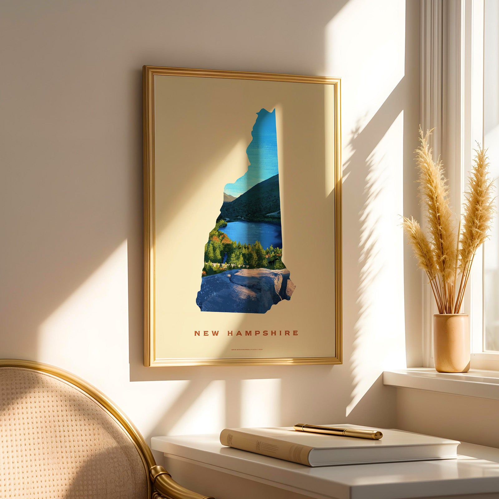 New Hampshire Franconia Notch Print