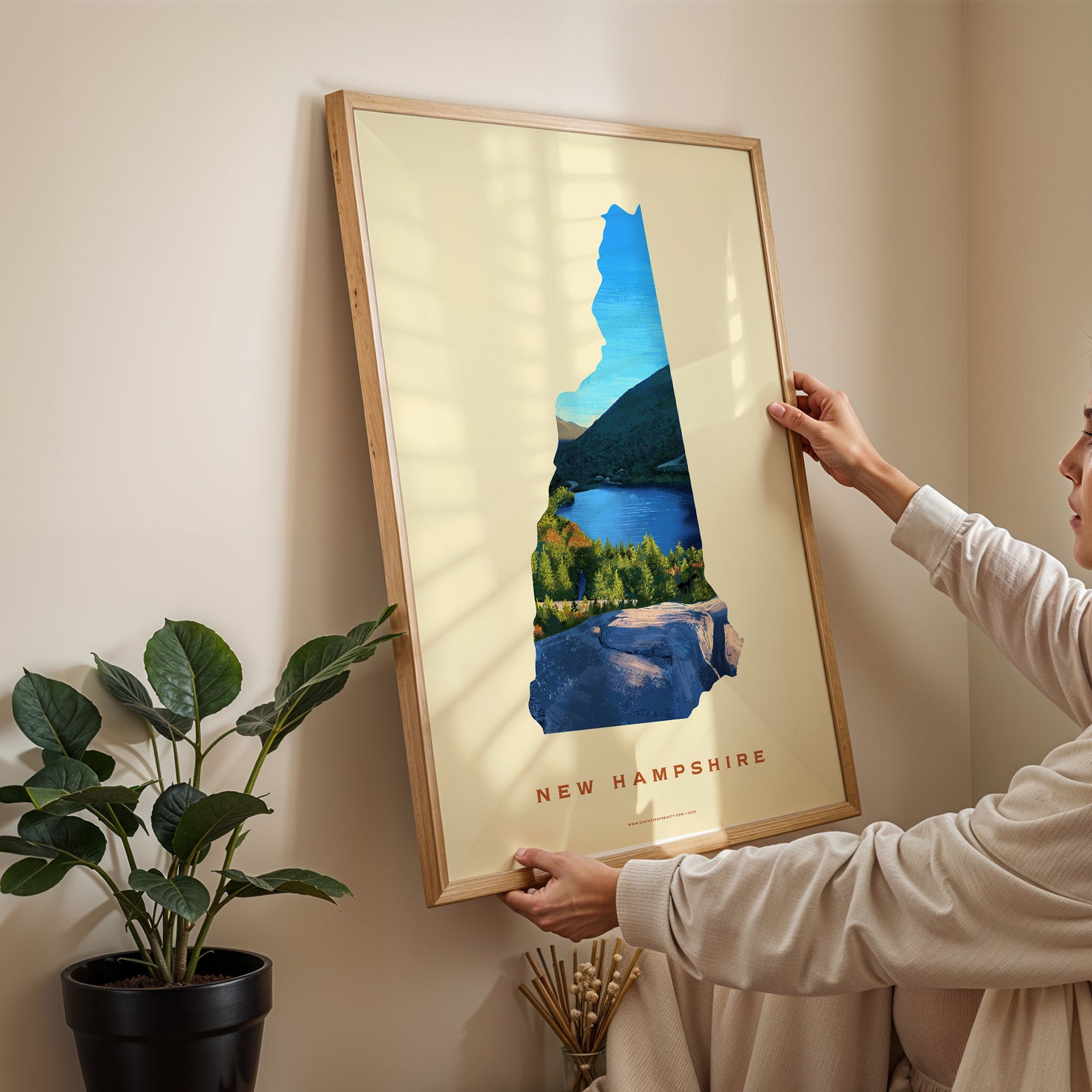 New Hampshire Franconia Notch Print