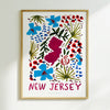 New Jersey American Gouache Print