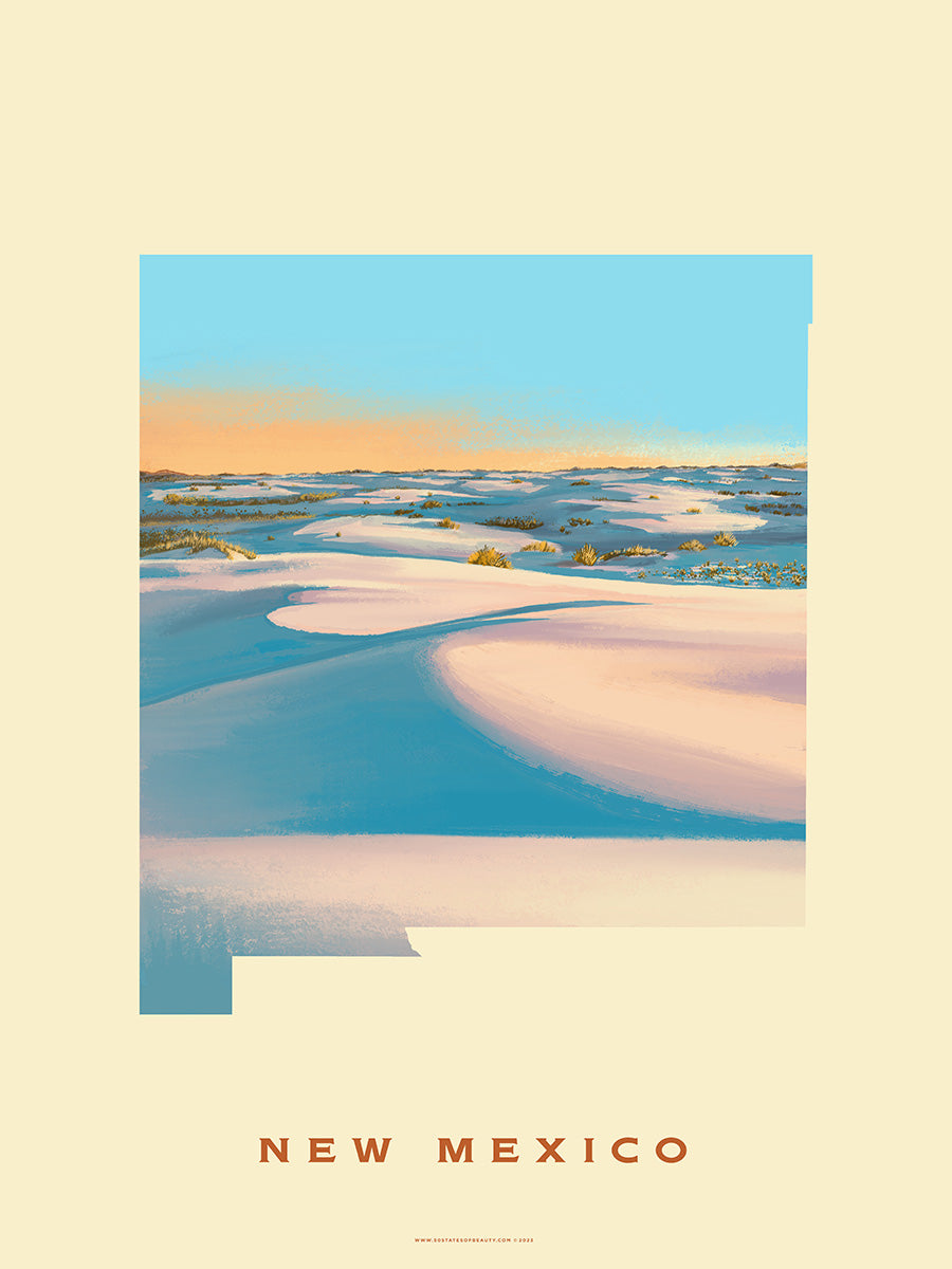 New Mexico White Sands Print