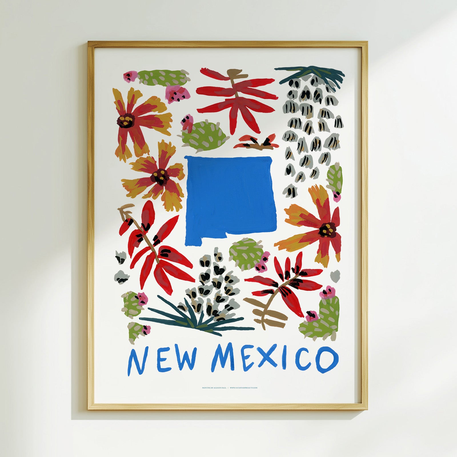 New Mexico American Gouache Print