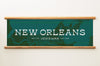 New Orleans Louisiana Canvas Map