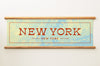 New York New York Canvas Map