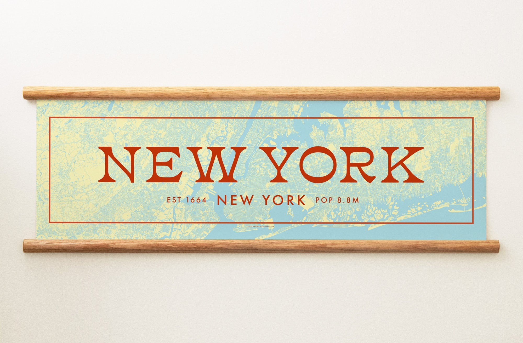Framed Canvas – New York Banners