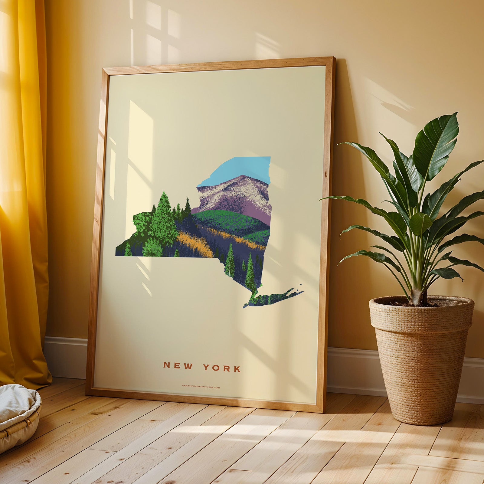 New York State Print - Adirondack Mountains