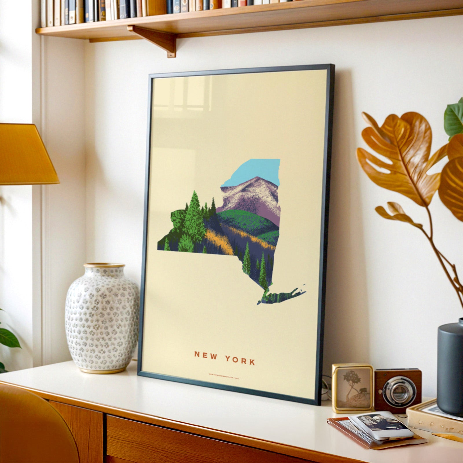 New York State Print - Adirondack Mountains