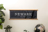 Newark New Jersey Canvas Map