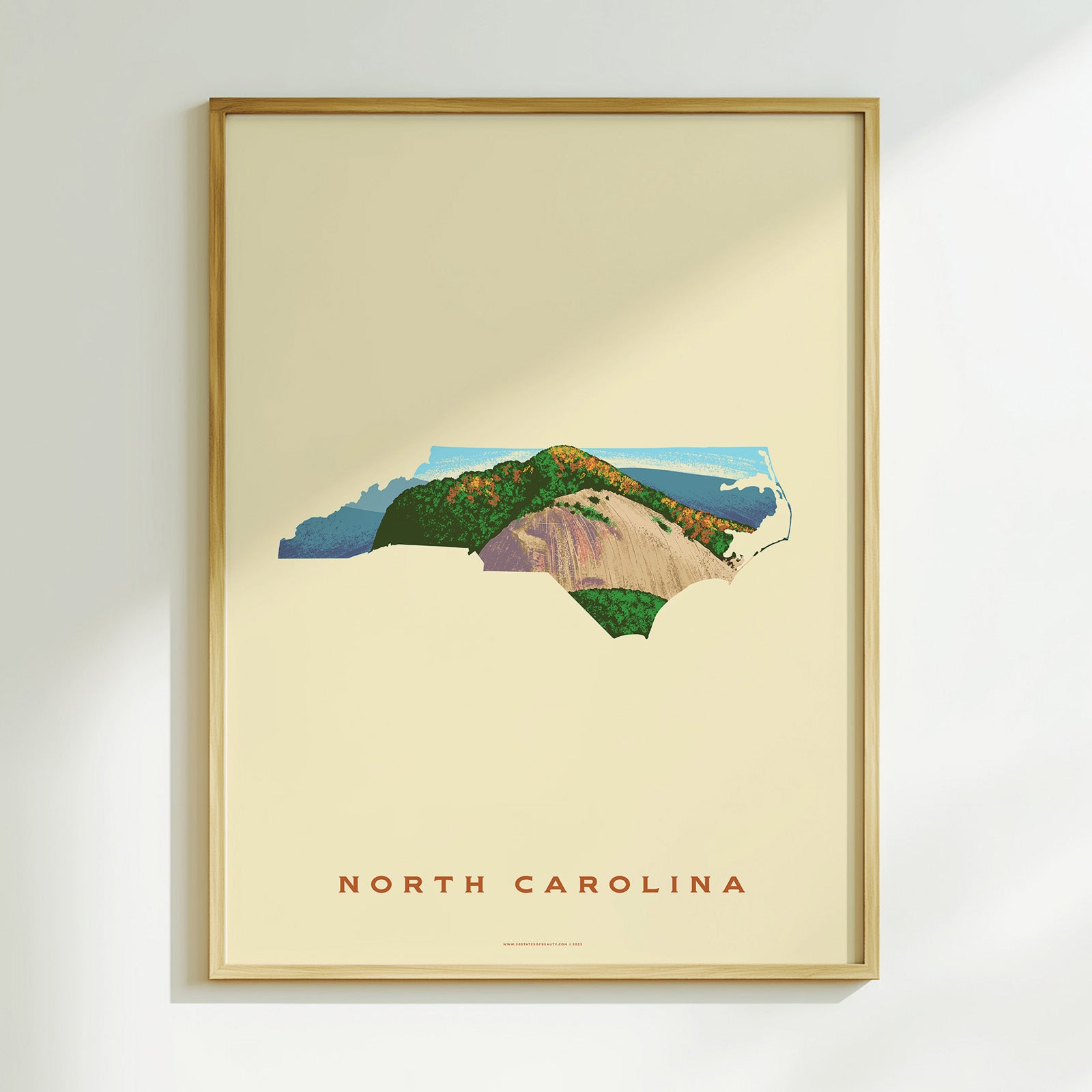 North Carolina State Print - Looking Glass Rock
