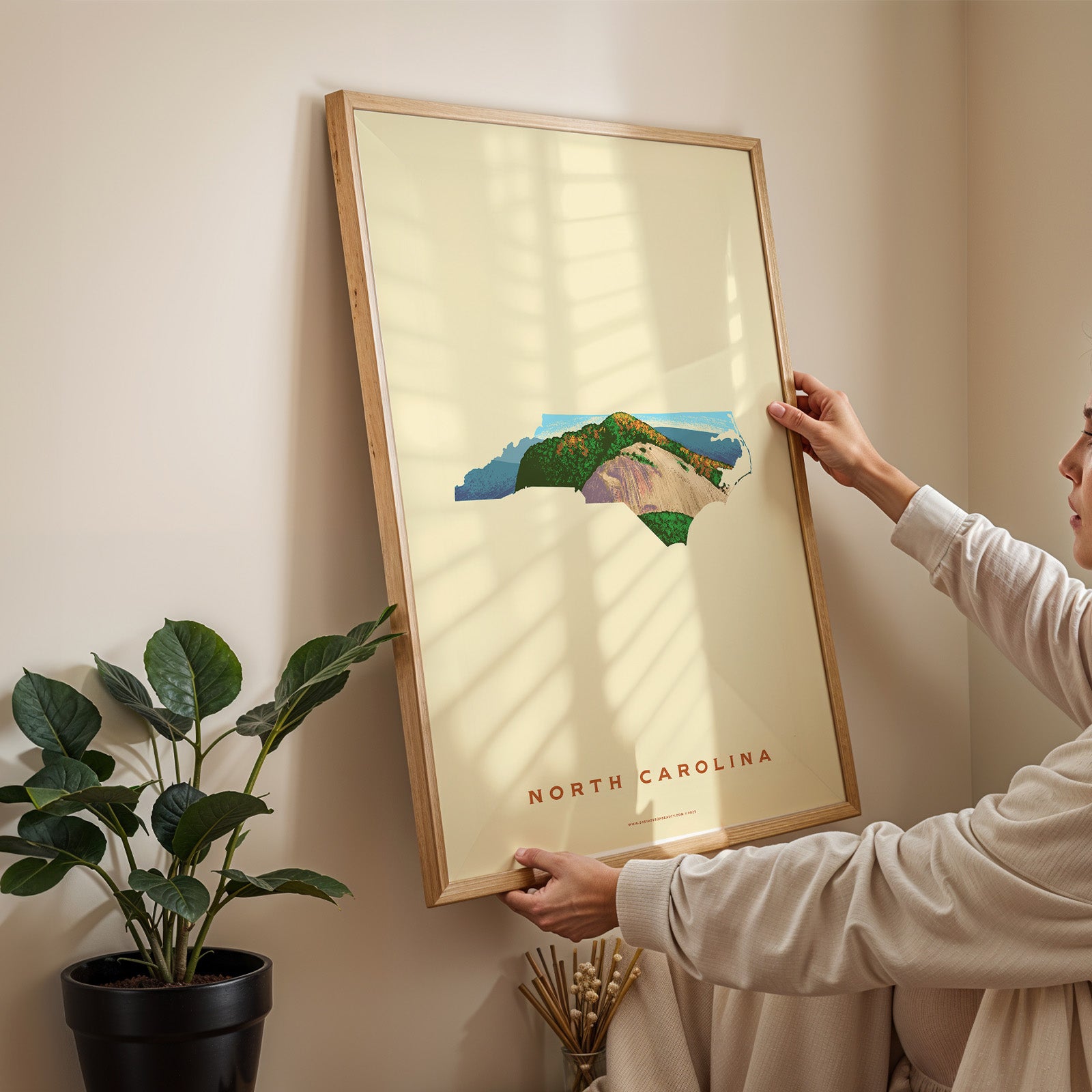 North Carolina State Print - Looking Glass Rock