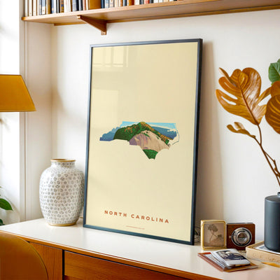 North Carolina State Print - Looking Glass Rock