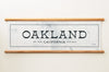 Oakland California Canvas Map