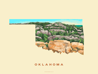 Oklahoma Wichita Mountains Print