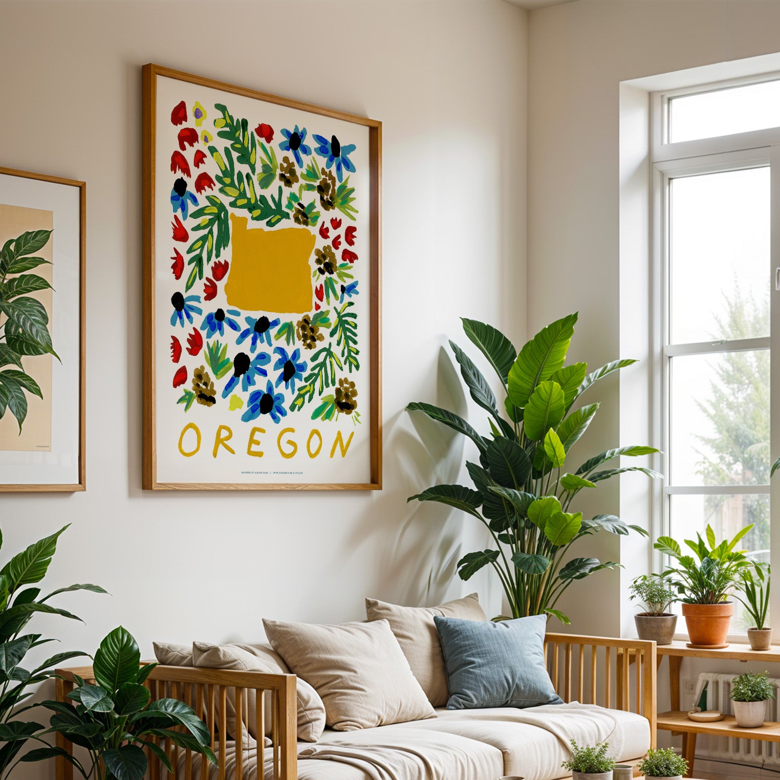 Oregon American Gouache Print