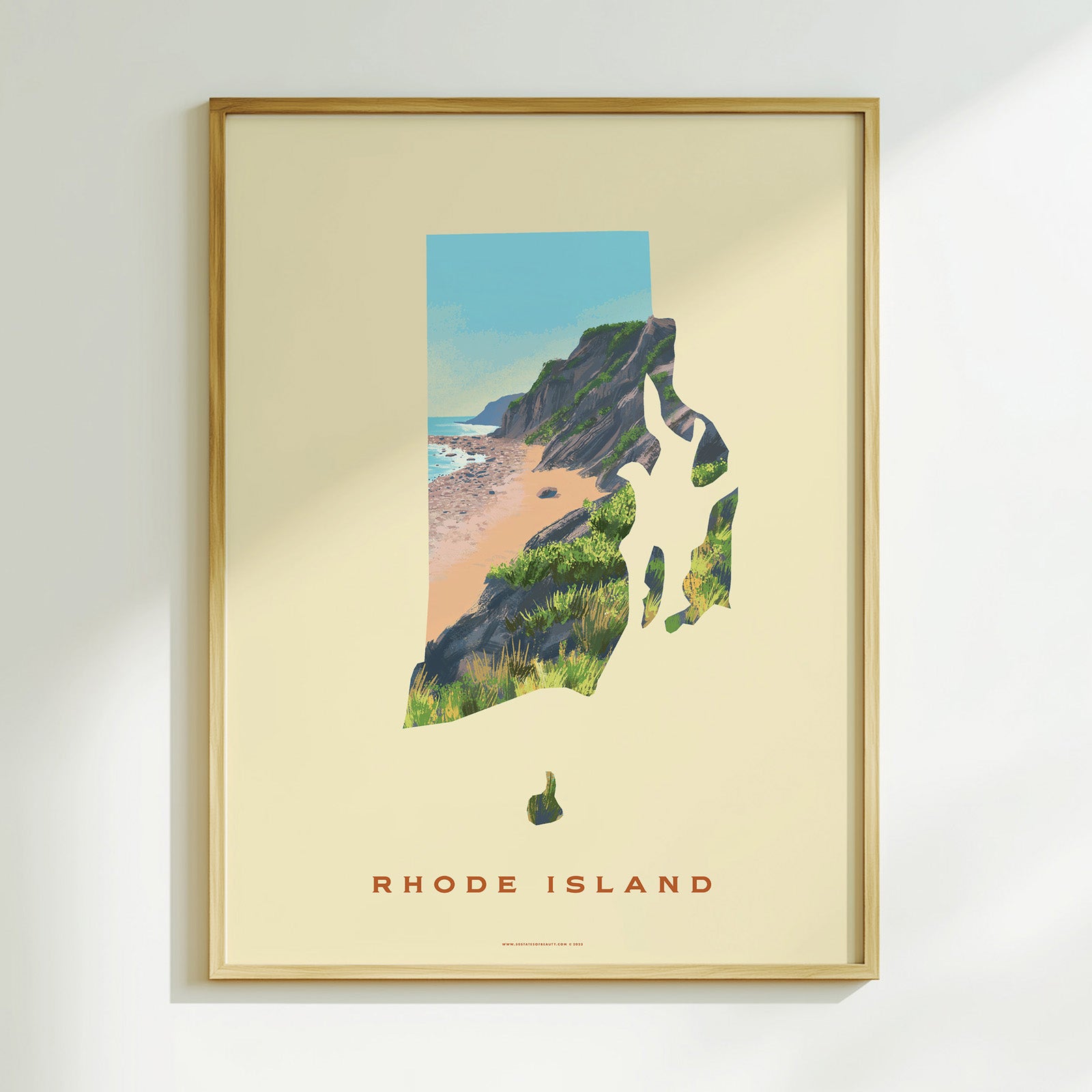 Rhode Island Mohegan Bluffs Print