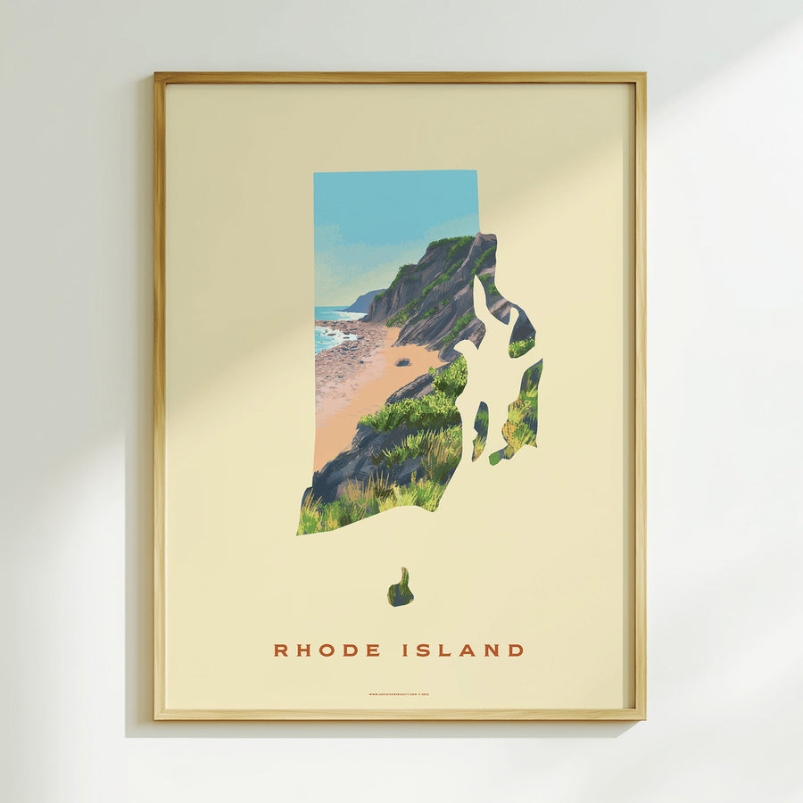 Rhode Island Mohegan Bluffs Print