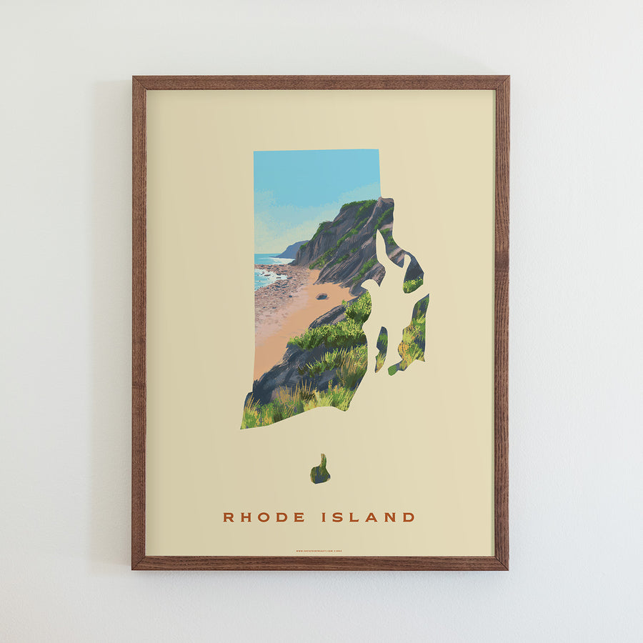 Rhode Island Mohegan Bluffs Print