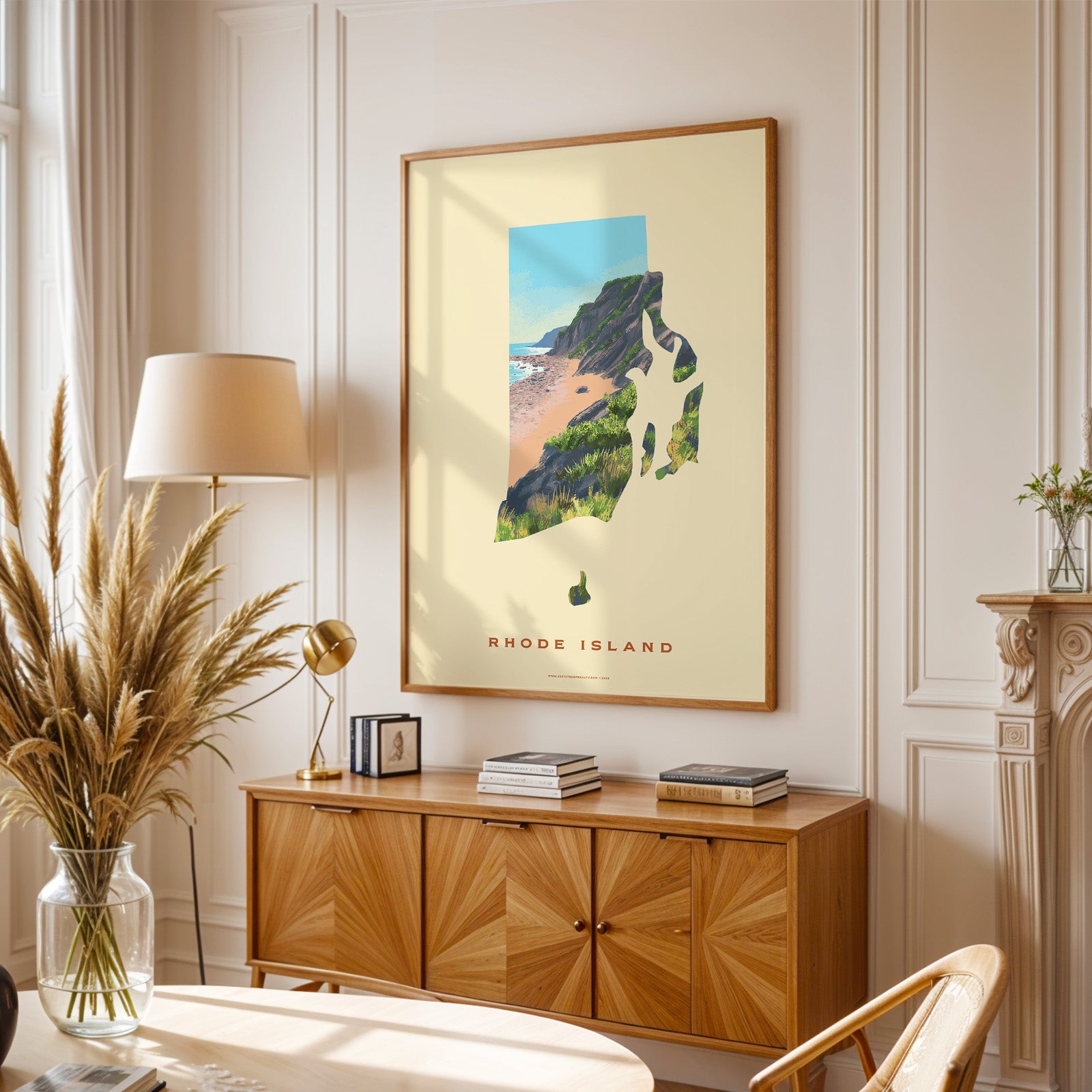 Rhode Island Mohegan Bluffs Print