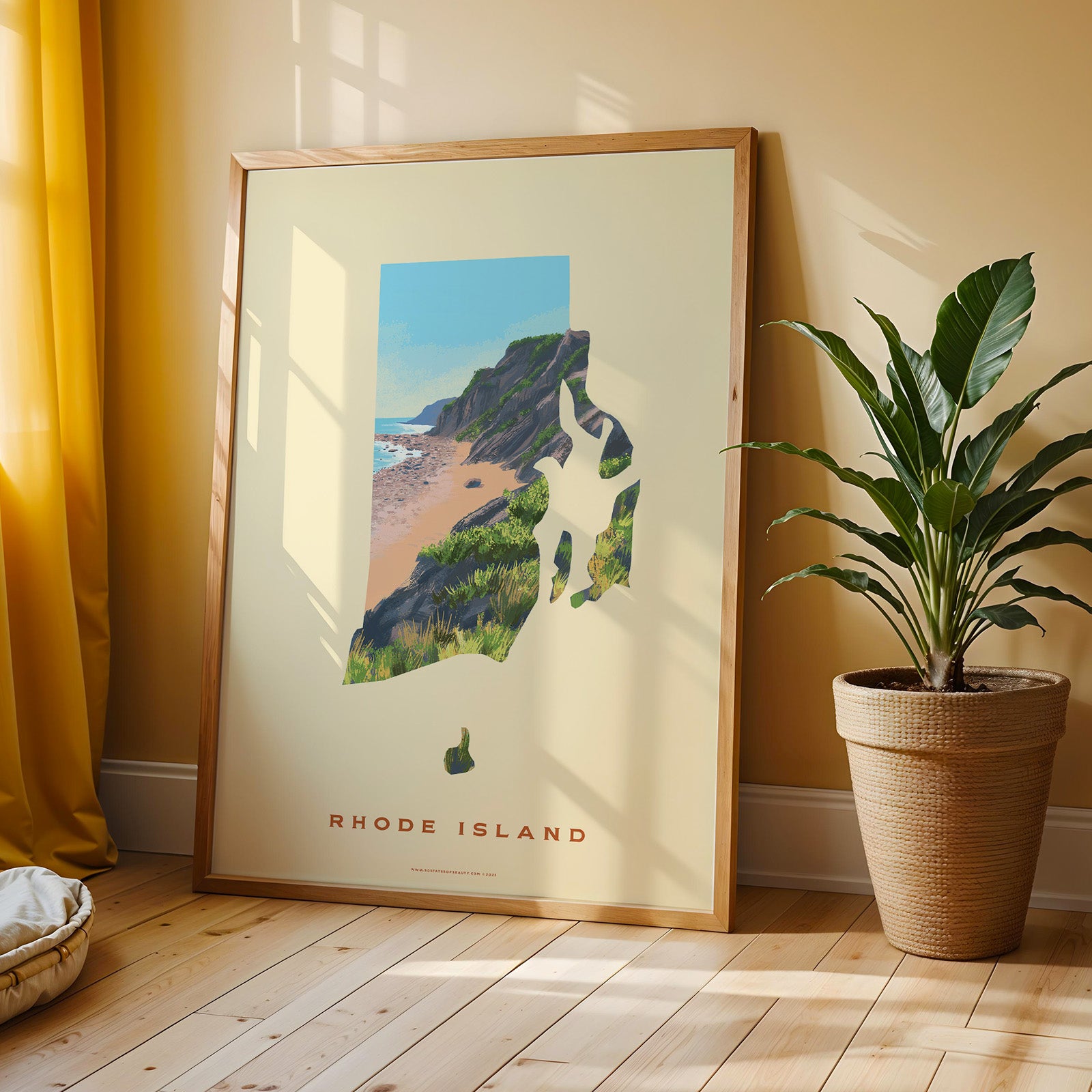 Rhode Island Mohegan Bluffs Print