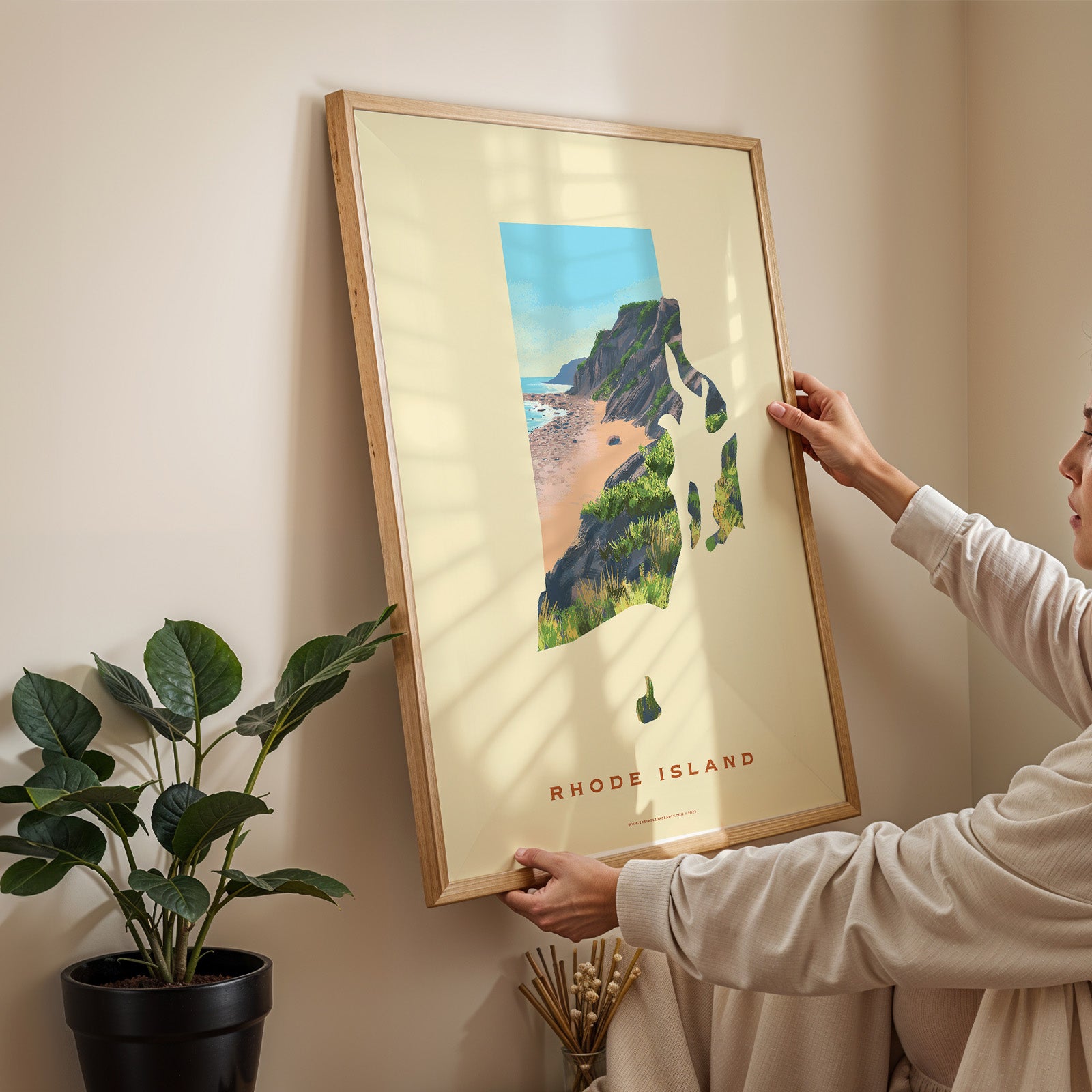 Rhode Island Mohegan Bluffs Print