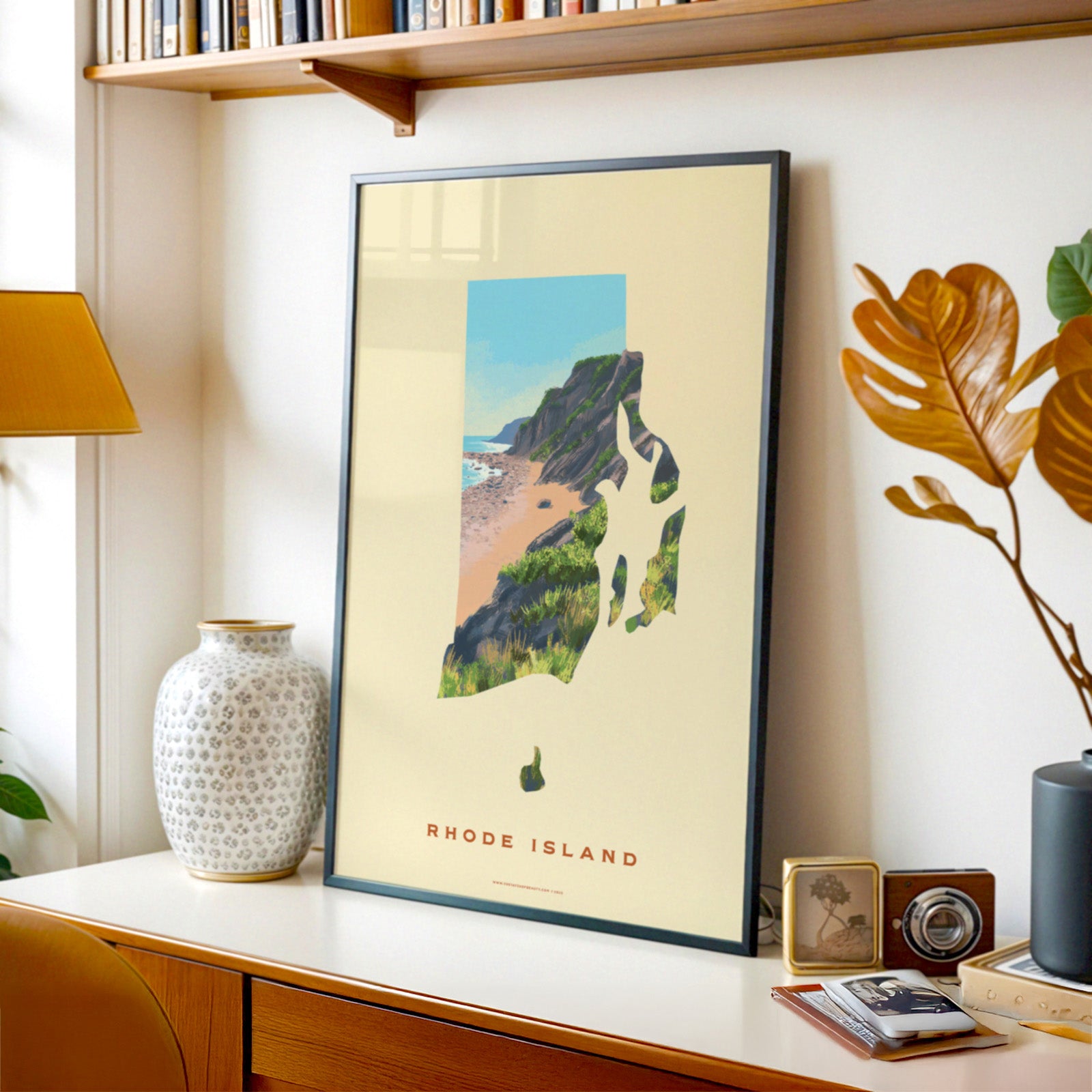 Rhode Island Mohegan Bluffs Print