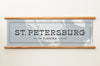 St. Petersburg Florida Canvas Map