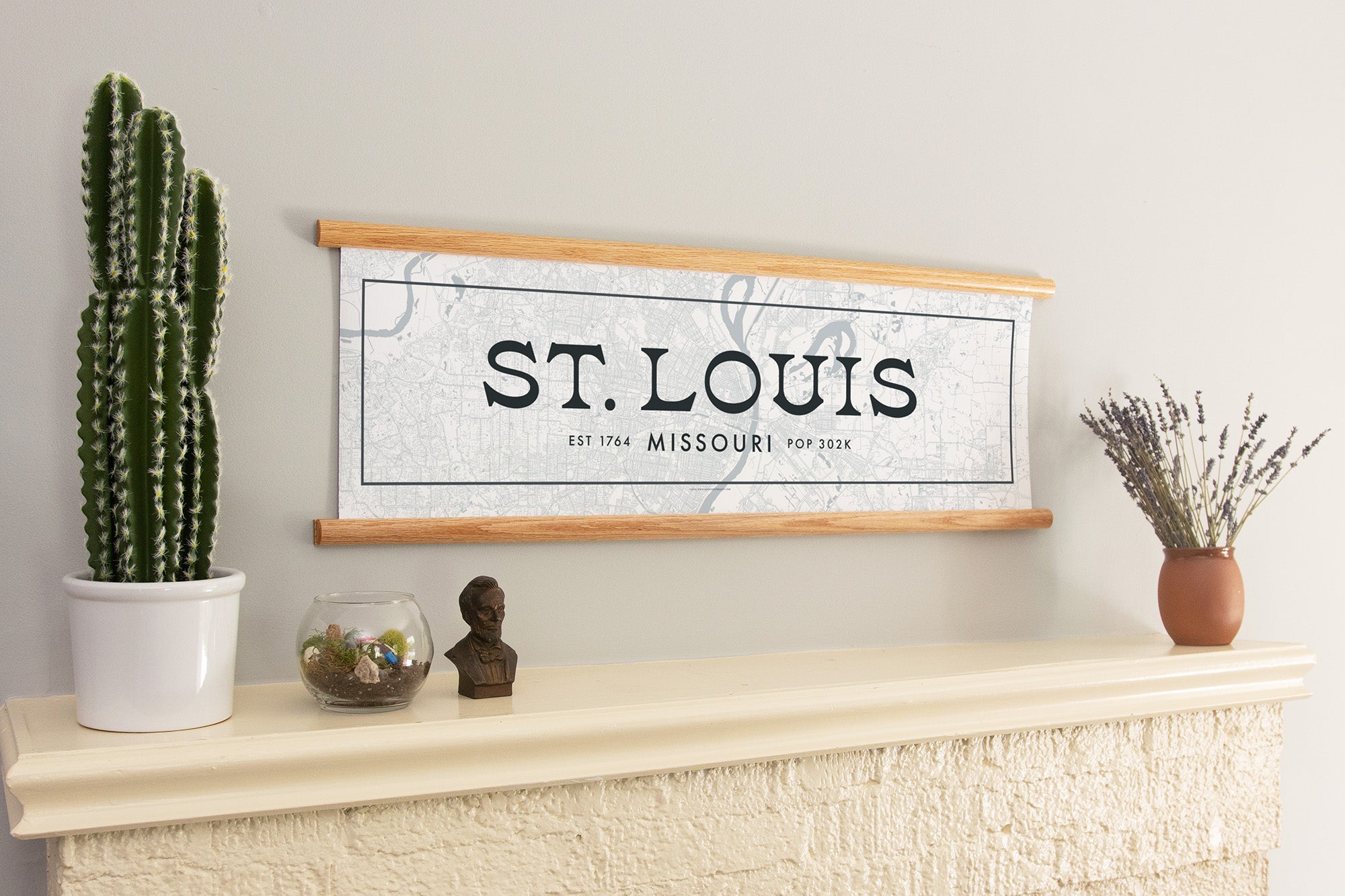 St. Louis Missouri Canvas Map