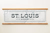 St. Louis Missouri Canvas Map