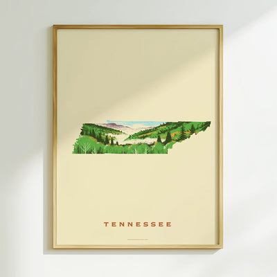 Tennessee State Print - Smoky Mountains