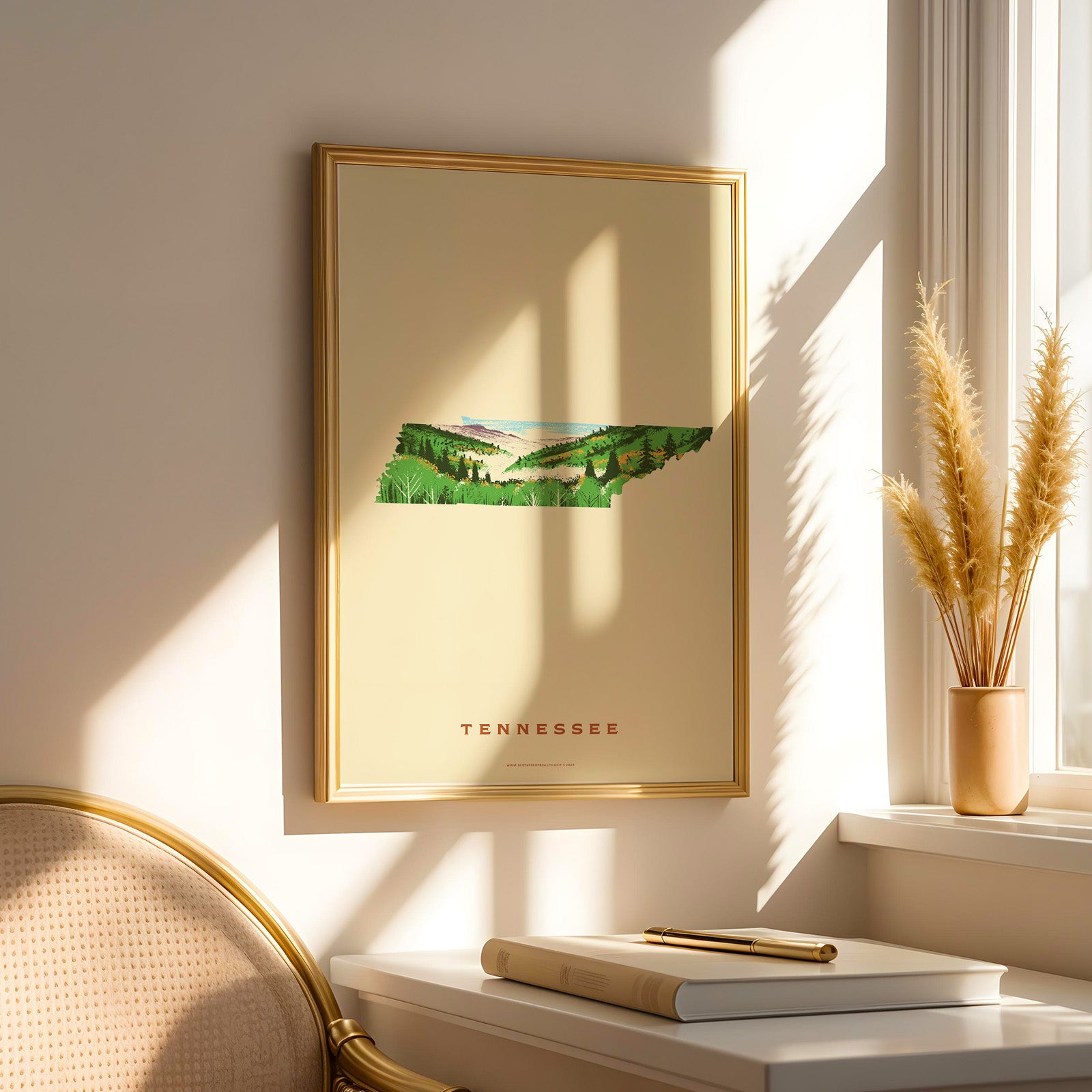 Tennessee State Print - Smoky Mountains