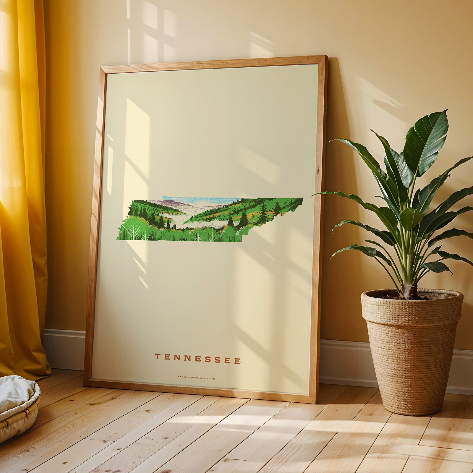 Tennessee State Print - Smoky Mountains