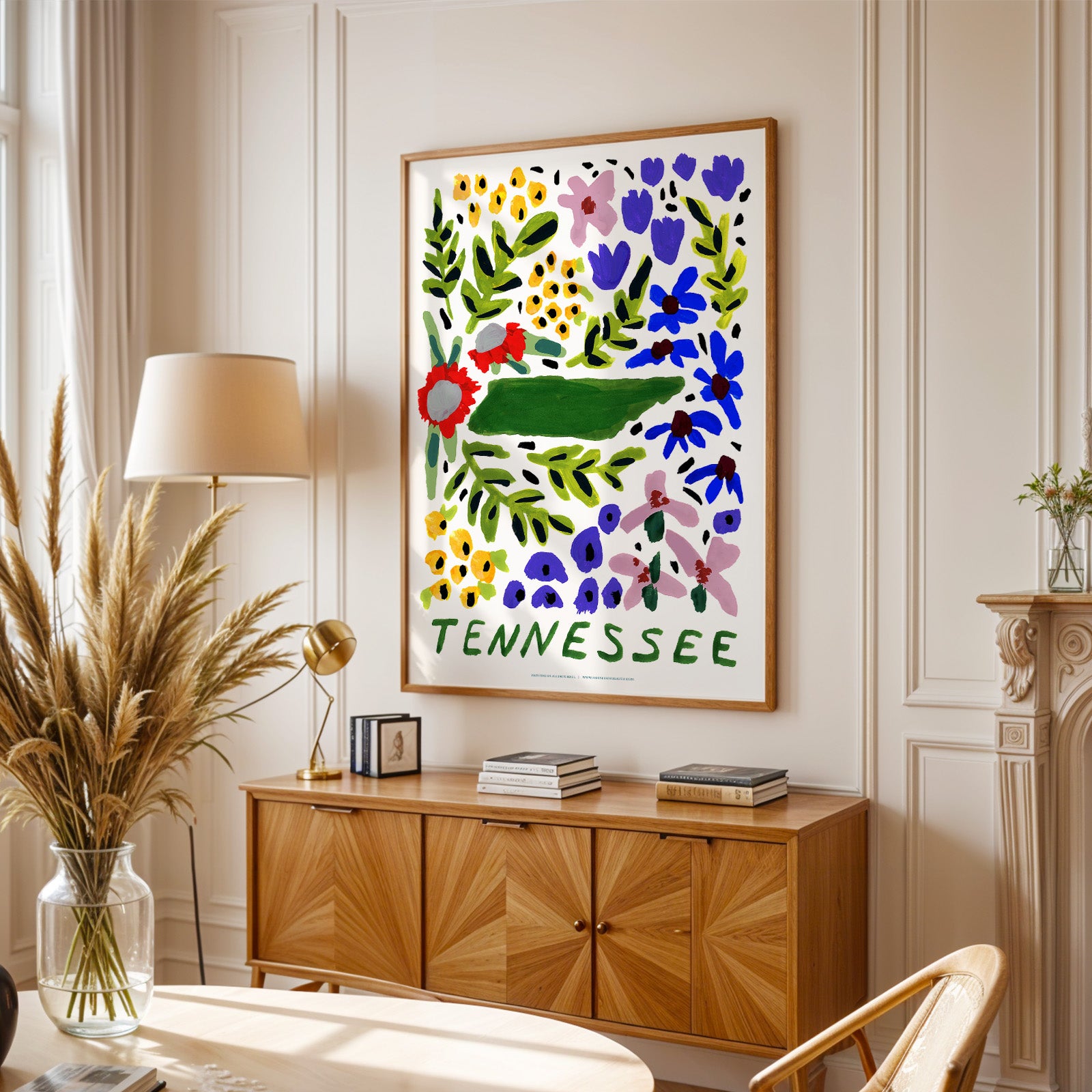 Tennessee American Gouache Print