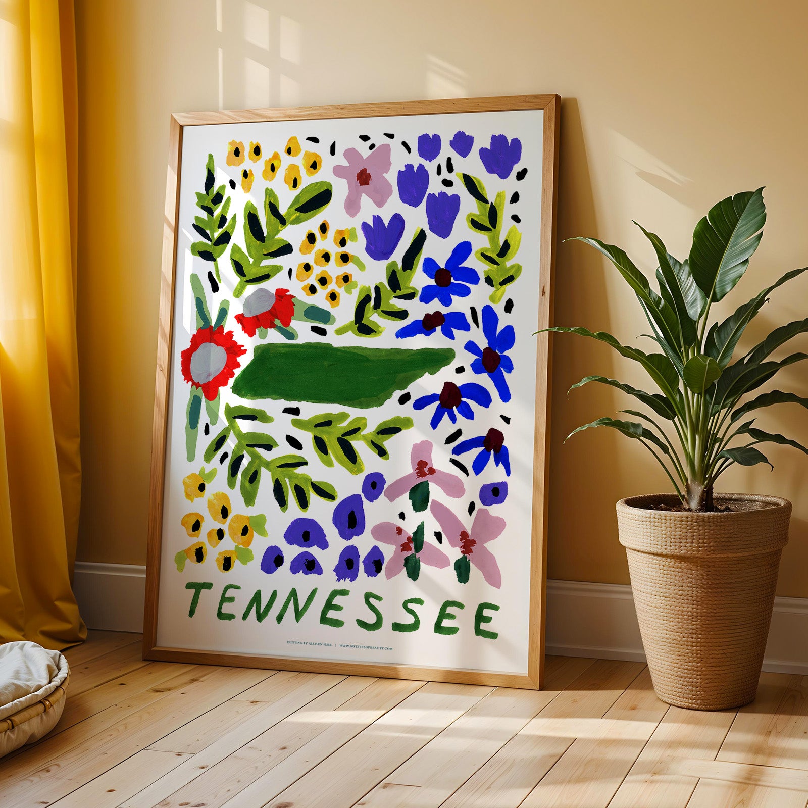Tennessee American Gouache Print