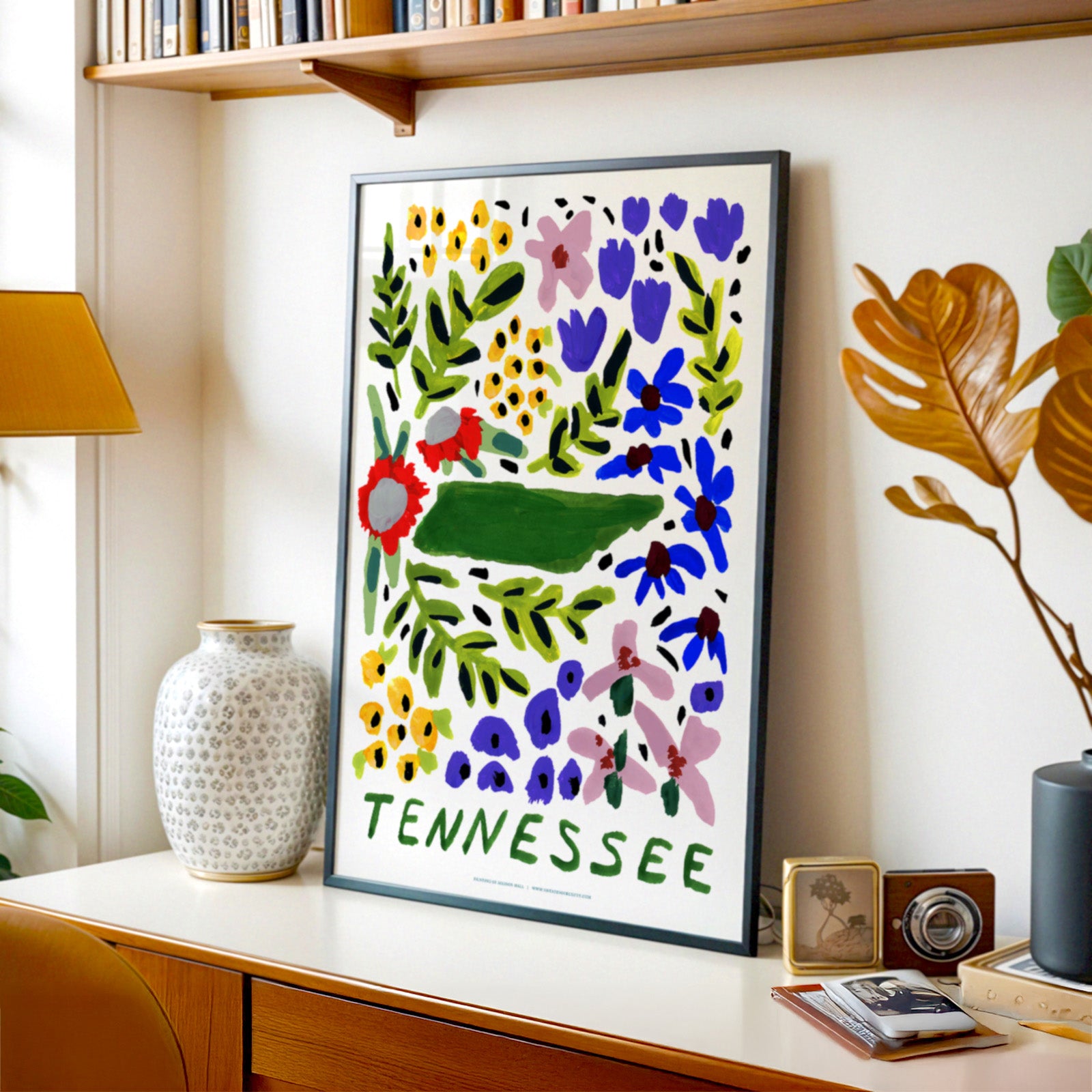 Tennessee American Gouache Print
