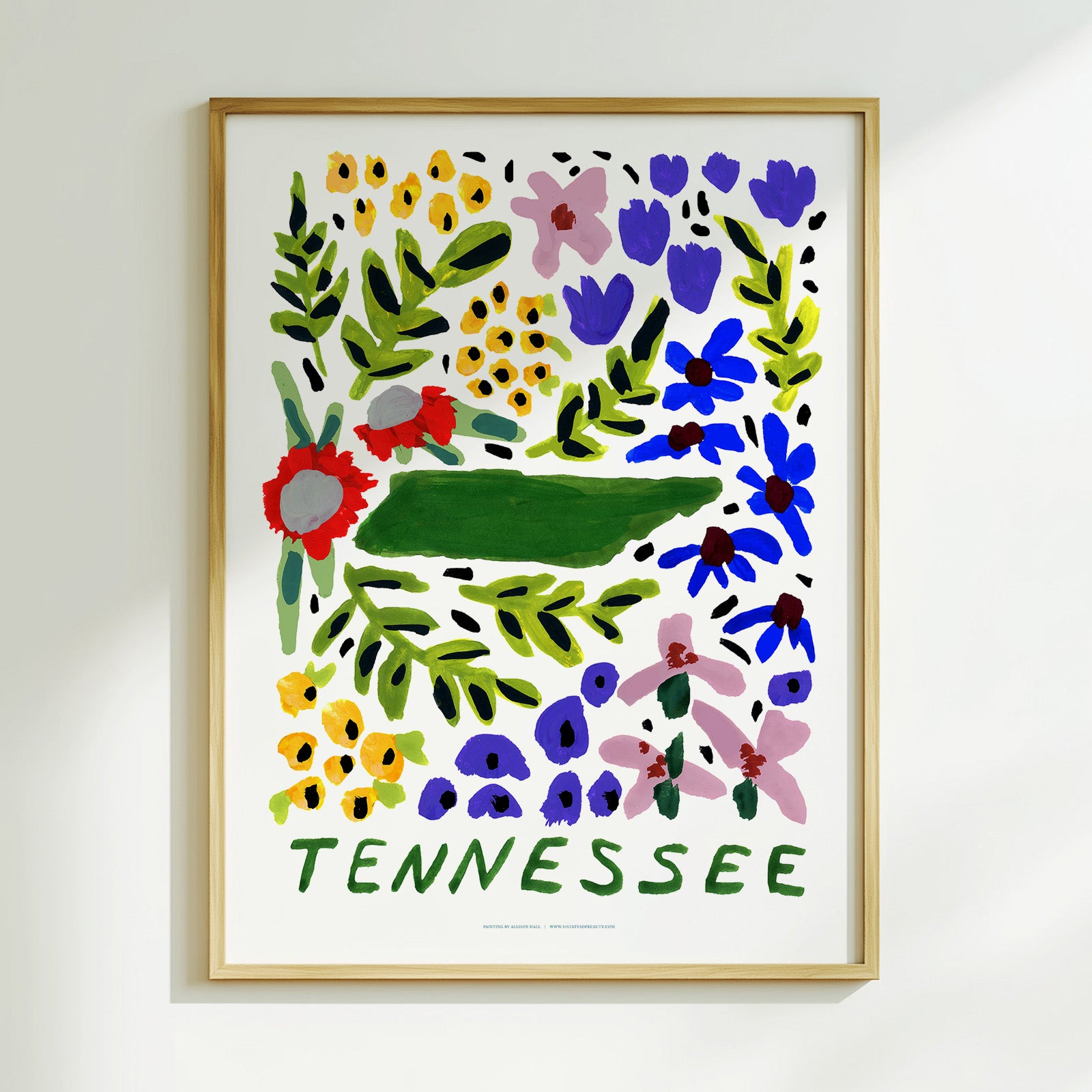 Tennessee American Gouache Print