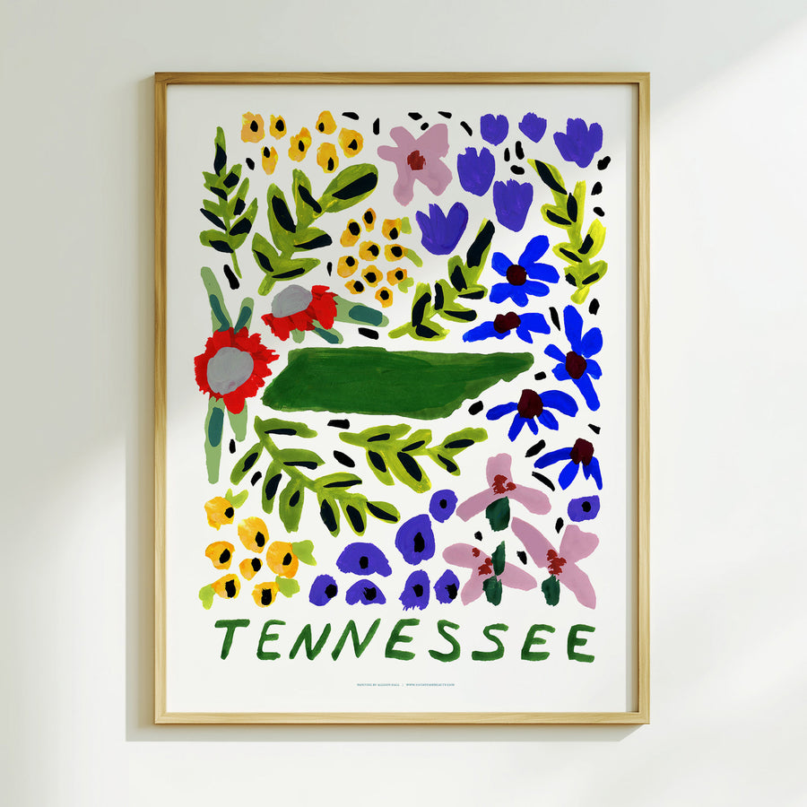 Tennessee American Gouache Print