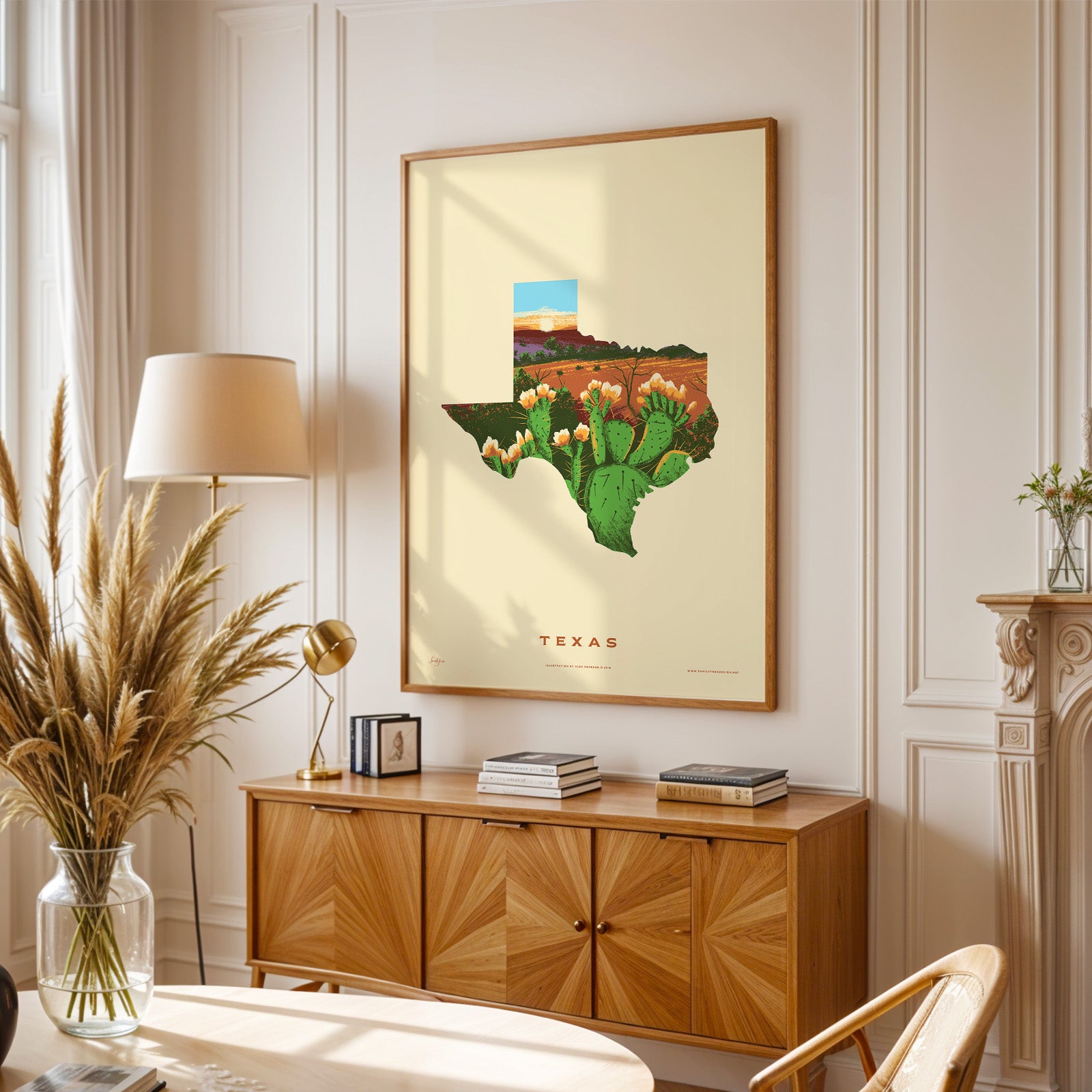 Texas State Print - Prickly Pear