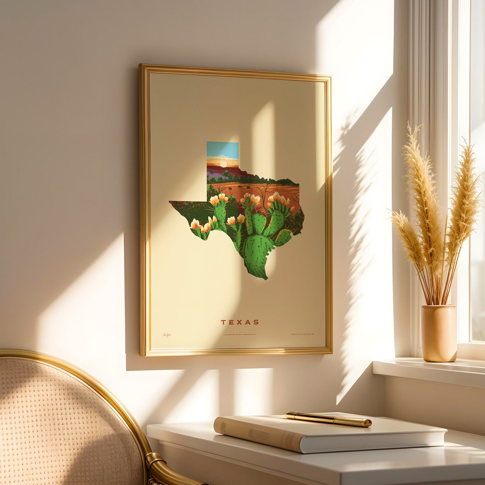 Texas State Print - Prickly Pear